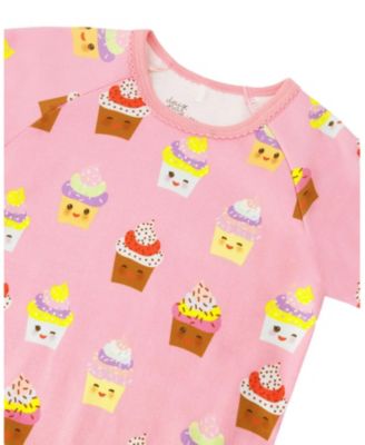  Girls' Organic Cotton Cupcake Two-Piece Pyjama Set - Little Kid
