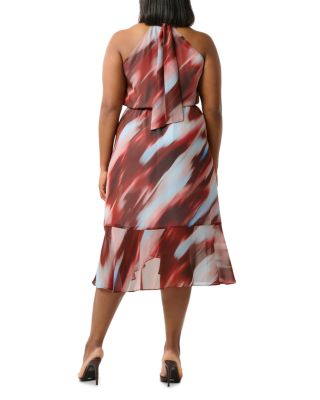 Madelena Printed Halter Dress