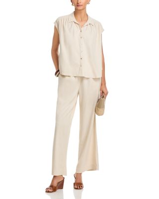 Short Sleeved Button Front Camp Shirt 