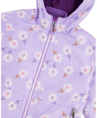 Girls' 3-in-1 Two-Piece Daisy Mid-Season Outerwear Set - Big Kid