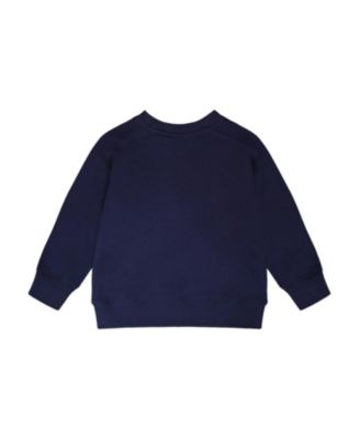 Boys' Crew Ribbed Cuffs Long Sleeve French Terry Sweatshirt - Little Kid