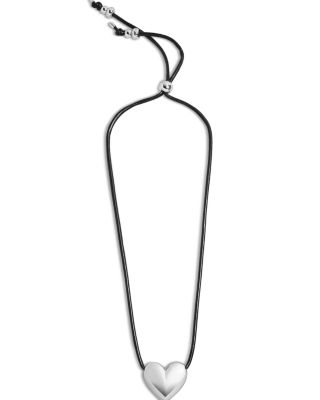 Millie Bubble Heart Paracord Pendant Necklace, 26"