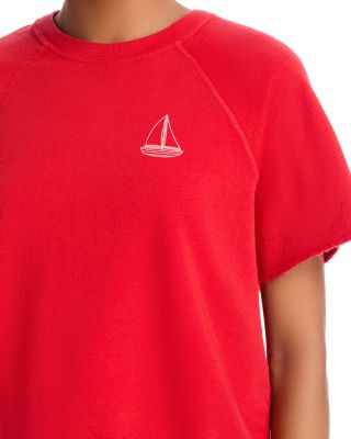 Julia Sail Boat Short Sleeve Sweatshirt - Exclusive