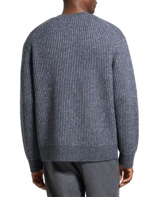 Wool Cotton Button Sweater
