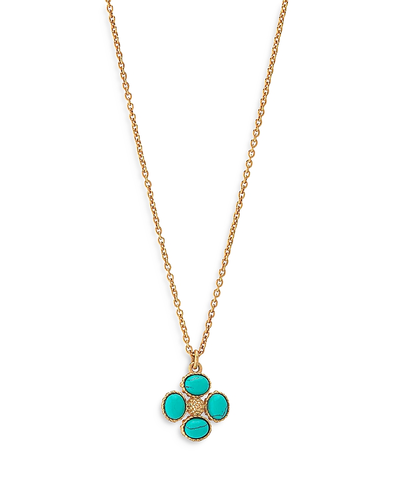 Capucine De Wulf Berry Clover Double Sided Charm Necklace, 16
