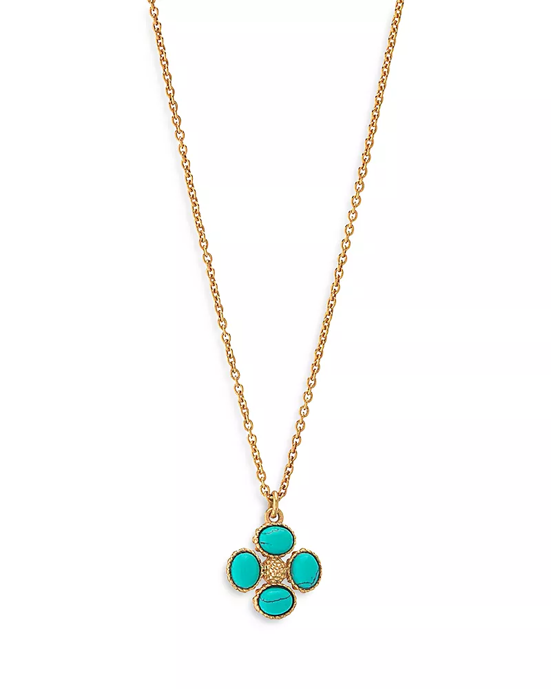 Capucine De Wulf Berry Clover Double Sided Charm Necklace, 16