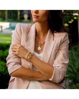 Love Mother Of Pearl Medium Heart Charm 