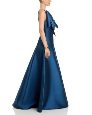 Mikado Double Strap Bow Gown