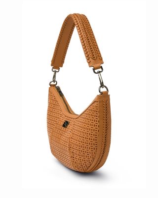 Posh Cut Out Leather Shoulder Bag