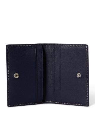 Polo Bear Leather Flapped Card Case