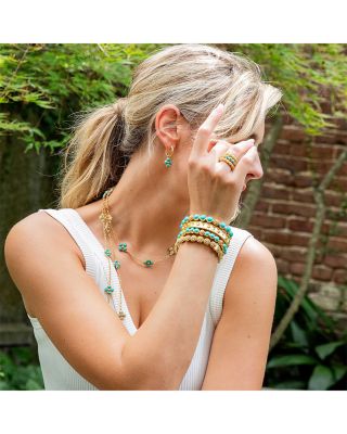 Berry Gem Hinged Bangle Bracelet