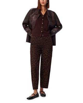 Barrel Jeans in Leopard Print