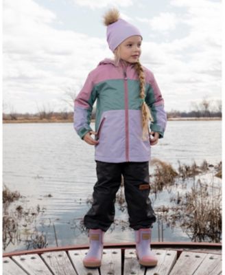 Girls' Two-Piece Mid-Season Colorblock Outerwear Set - Little Kid