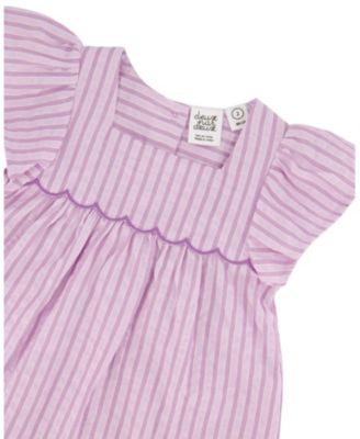 Girls' Stripes Top and Short Set - Big Kid