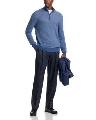 Quarter Zip Mock Neck Sweater