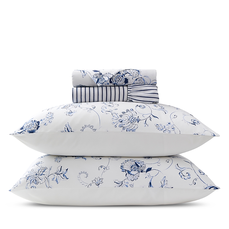 Christy Hardwick Cotton Sateen Sheet Set, Queen - Exclusive In Blue