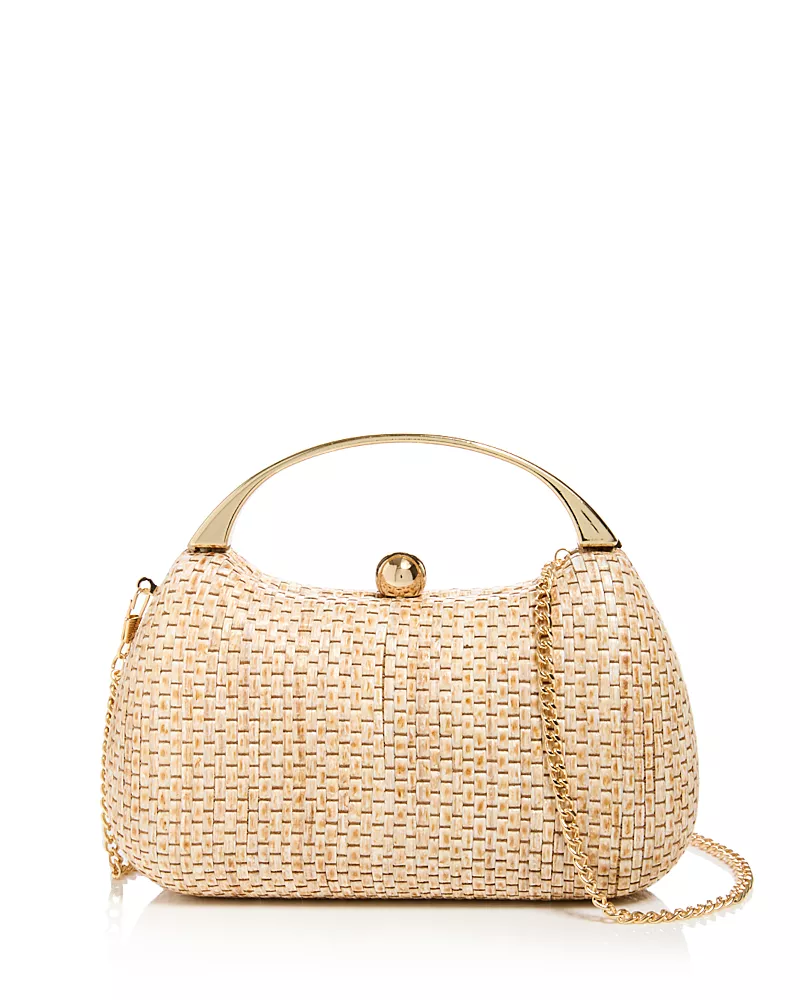 Aqua Straw Style Minaudiere - Exclusive