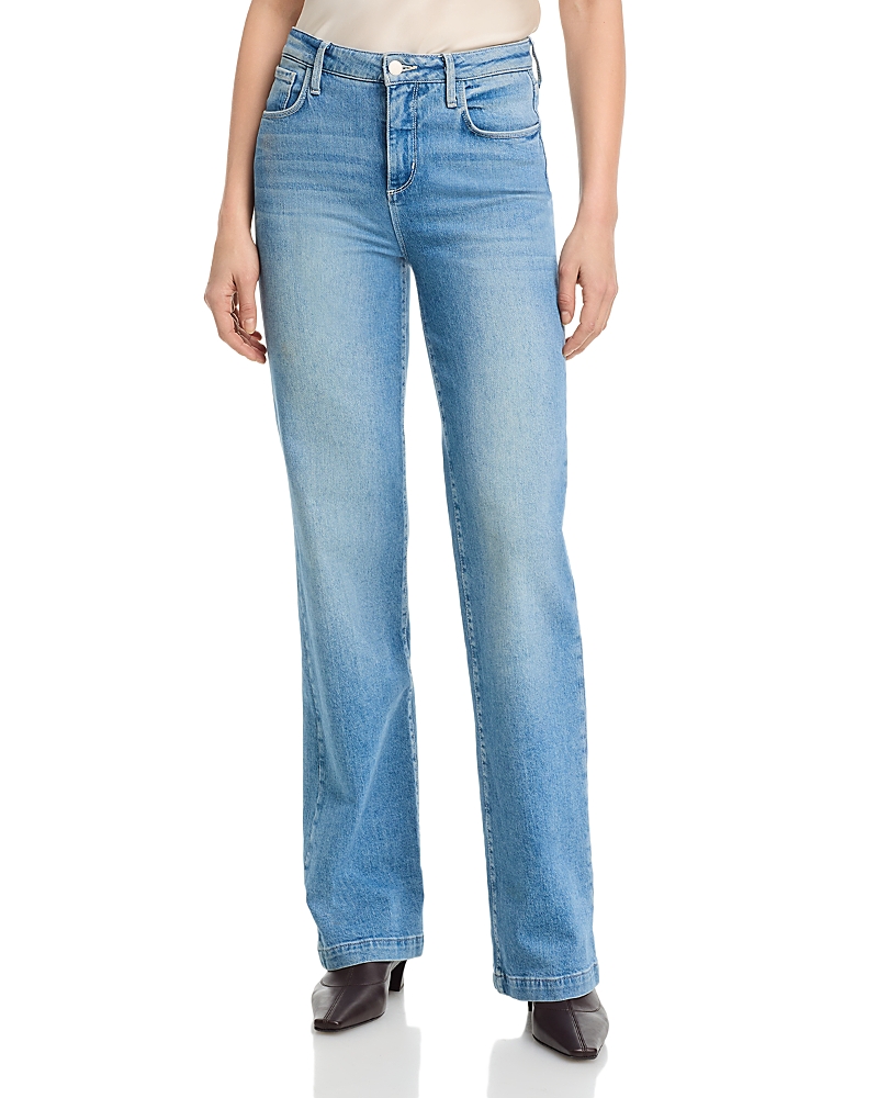 L'Agence Clayton High Rise Wide Leg Jeans in Calabasas