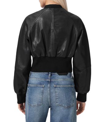 Suri Leather Bomber Jacket