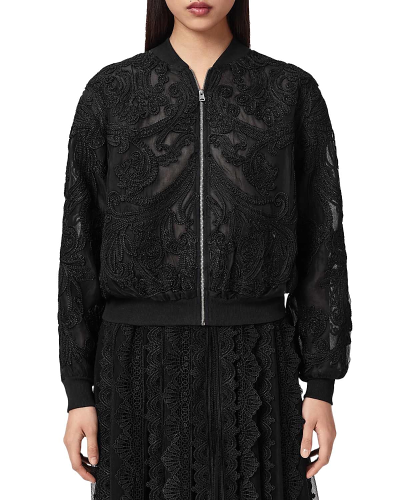 Allsaints Jade Embellished Bomber Jacket