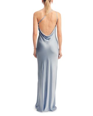 La Lune One Shoulder Cowl Back Gown