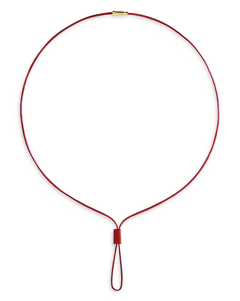 Anabel Aram Cheval Leather Necklace, 30 · OS