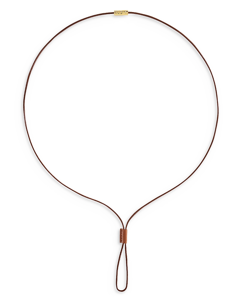 Anabel Aram Cheval Leather Necklace, 30