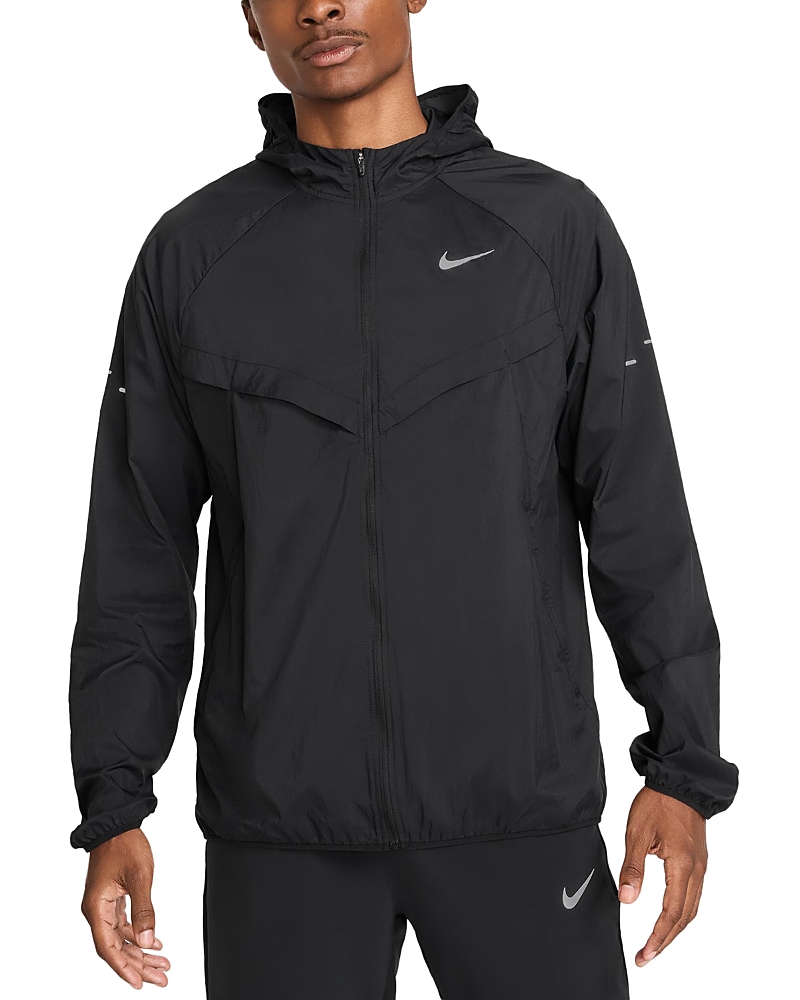 Nike Reflective Hooded Logo Jacket In Multi