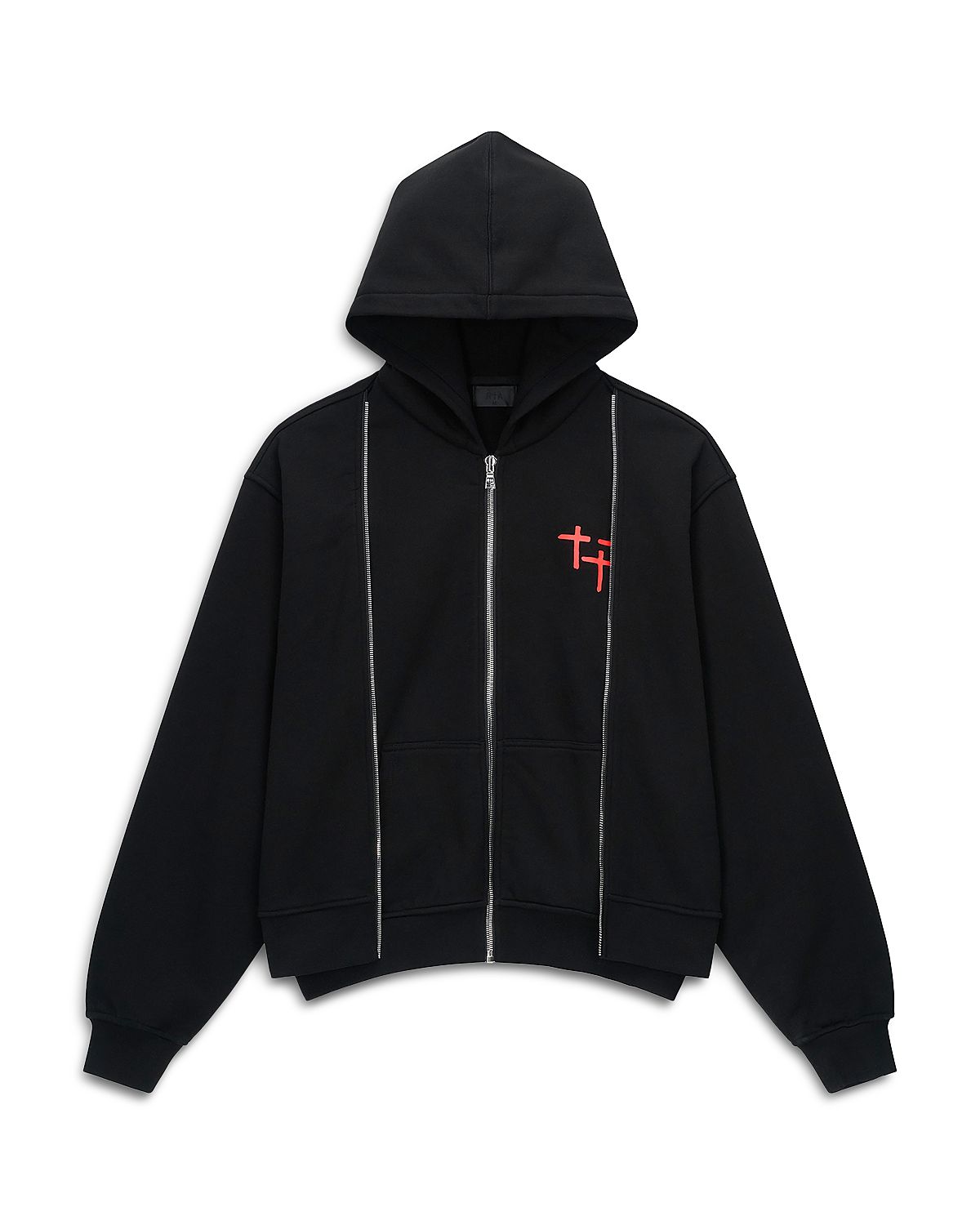 RtA Layered Zip Hoodie