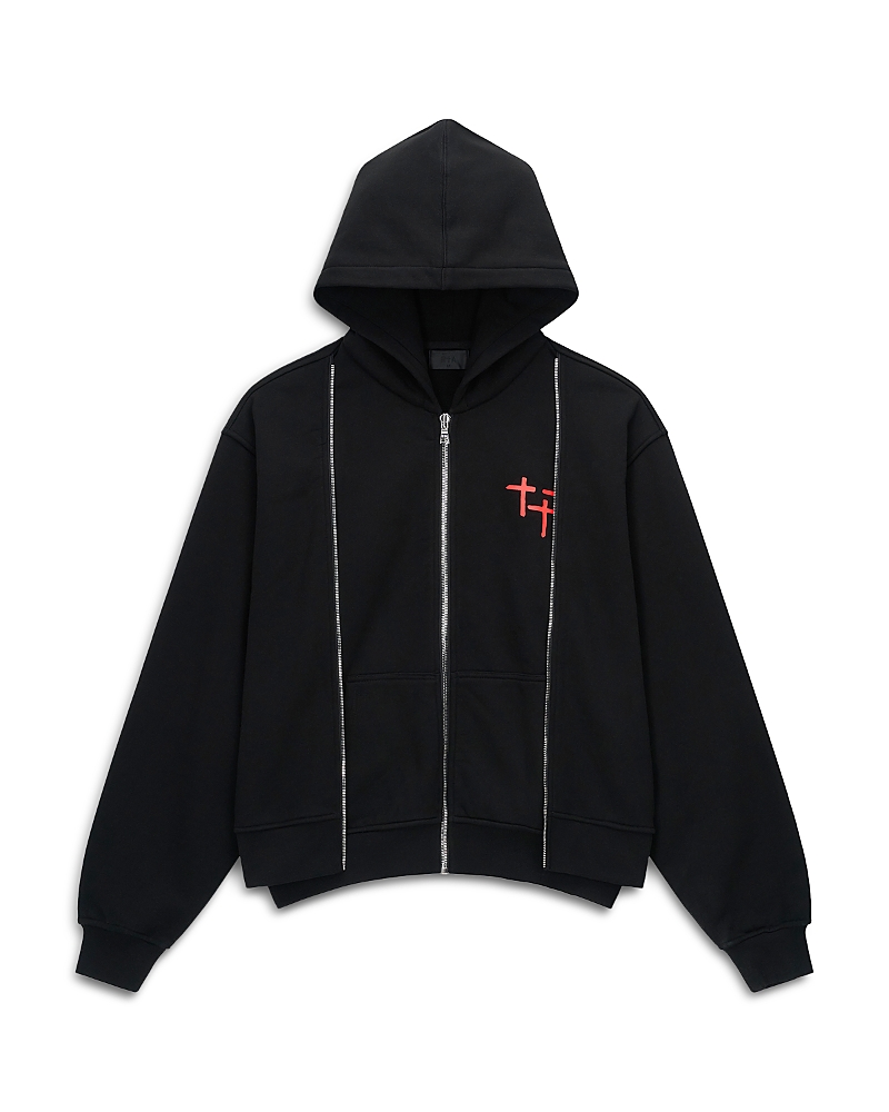 RtA Layered Zip Hoodie
