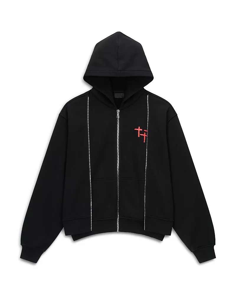 RtA Layered Zip Hoodie