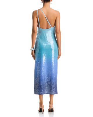 Ombr&eacute; Sequin Halter Maxi Dress - Exclusive