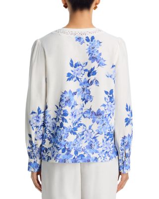 Placed Floral Blouse - Exclusive