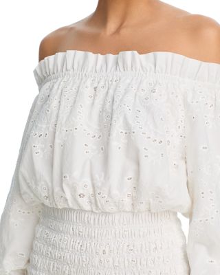 Embroidered Smocked Mini Dress - Exclusive