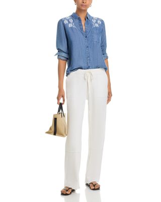 Ingrid Embroidered Button Front Shirt
