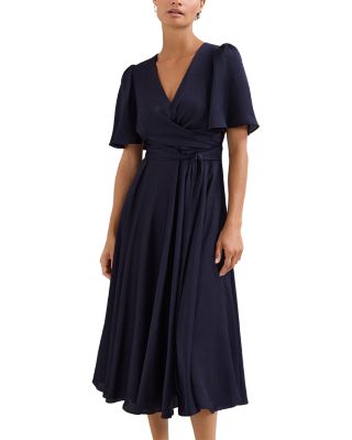 Abbie Textured Wrap Dress