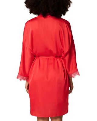 Satin Secrets Kimono Robe