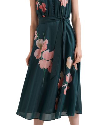 Lucinda Button Floral Dress