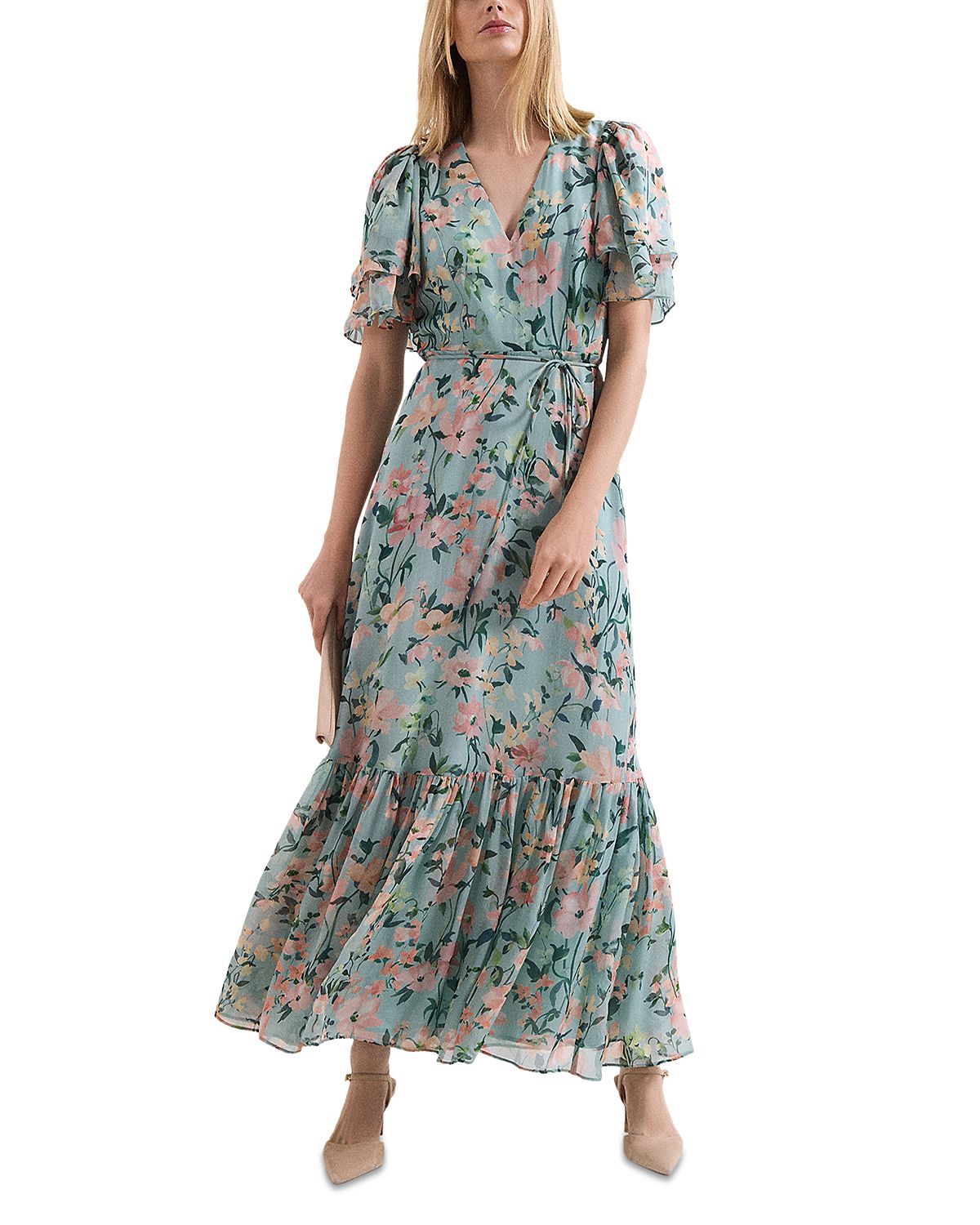 Phase Eight Petites Violet Floral Maxi Dress