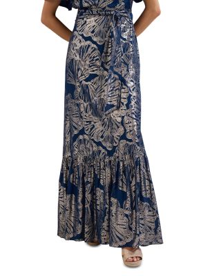 Azale Fil Coup&eacute; Maxi Dress