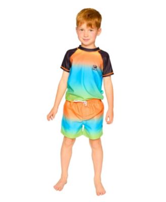 Boys' Mid Thigh Elastic Waist Gradient Boardshorts - Baby