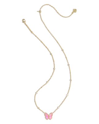 Cailey Butterfly Short Pendant Necklace, 19"