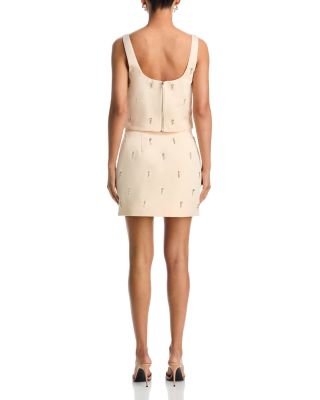 Jewel Satin Top & Jewel Satin Mini Skirt - Exclusive