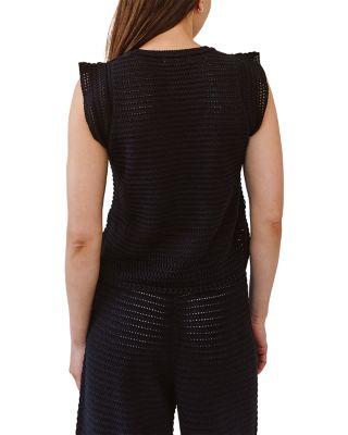 V Neck Crocheted Top