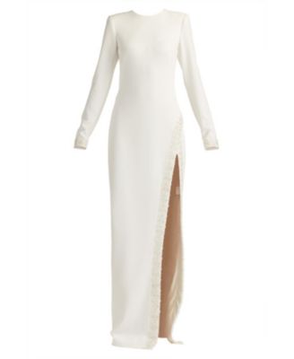  Geyer Embellished Open Back Gown