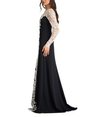  Kalico Embroidered Illusion Gown