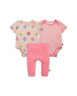Girls' CloudStretch™ Magnetic Bodysuit & Pants, 3 Piece Set - Baby
