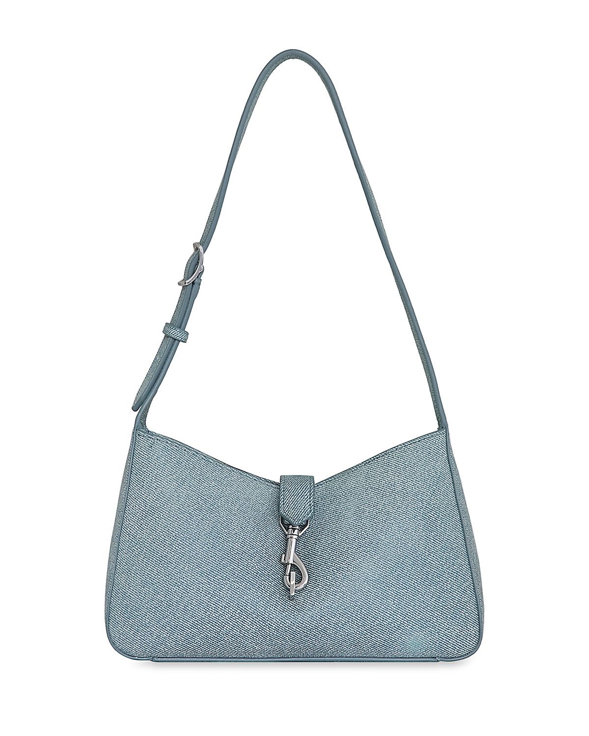 Rebecca Minkoff Megan Small Denim Look Leather Shoulder Bag