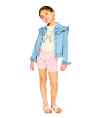 Girls' Embroidery Long Sleeve Denim Jacket - Big Kid
