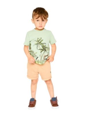 Boys' Organic Cotton Safari Short Sleeves T-Shirt - Little Kid, Big Kid